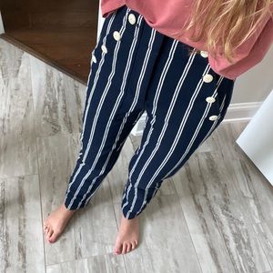 Jcrew striped pant